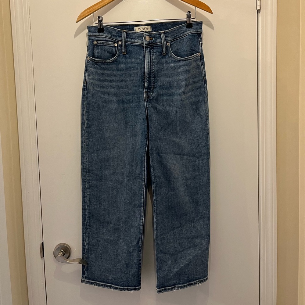 Madewell Dark Blue Wide Leg Crop